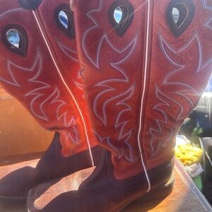 Twisted X Red and Brown Men's Boots